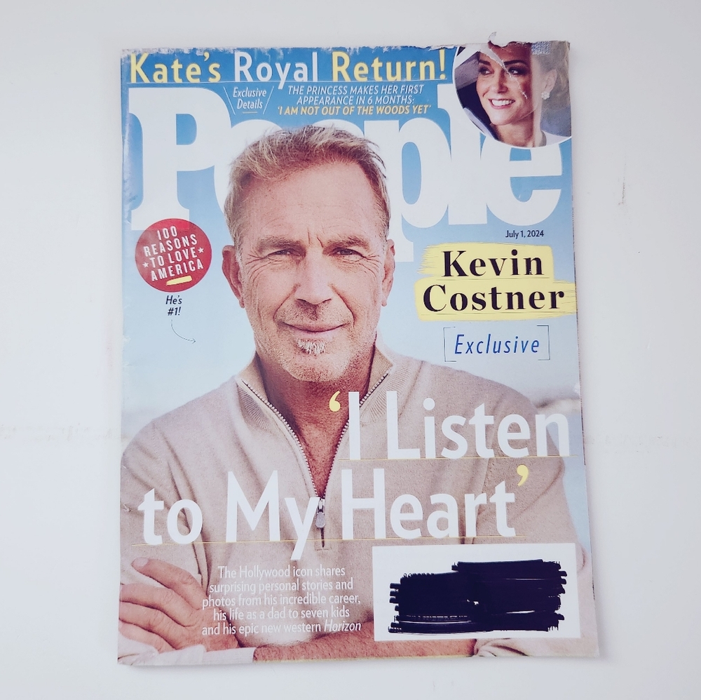 🍭7/$15 People Magazine July 2024 Kevin Costner